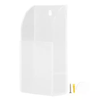 Acrylic Remote Control Holder Simple Wall Mount Media Organizer Transparent Cosmetics Stand1 Cell