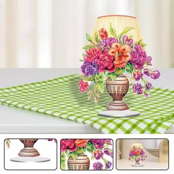 Acrylic Special Shape Lamp Diamond Painting Tabletop Ornaments Kit 5D DIY Diamond Art Tabletop Decorations Bedroom Table Decor