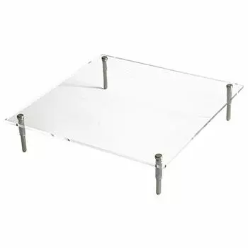 Acrylic Stand Hinadan Large Square 240 x 240 Height 50 Hinadan Figure Display Hinadan Fixtures Stylish Transparent Clear Hinadan Display Display with