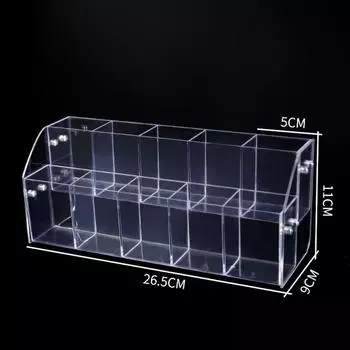 Acrylic Stationery Display Shelf 2/3/4/5 Layer Makeup Brush Holder Desktop Ornaments 2 Layer