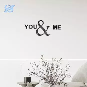 Acrylic three-dimensional wall stickers simple living room bedroom sofa TV background wall decoration