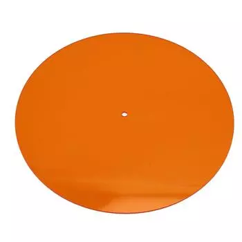Acrylic Turntable Mat Reduce Noise Improved Sound Quality Anti Static Slipmat for LP Records 12in оранжевый