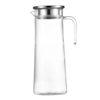 Acrylic Water Jug With Lid Transparent Kettle Lemonade Container Heat Resistant Kettle Cold Beverage Dispensing Jug Drinkware