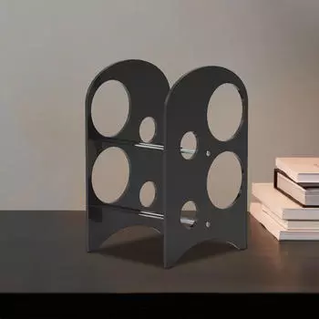 Acrylic Wine Rack Red Bottle Holder, Freestanding, Display Storage for Black