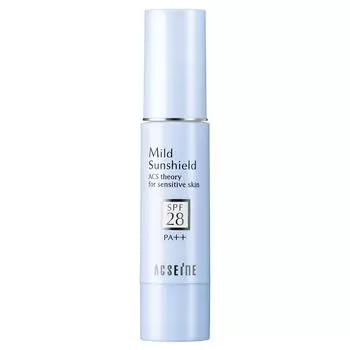 ACSEINE Mild Sunshield Moisturizing Base 22g SPF28 PA++ (Sunscreen Cream)
