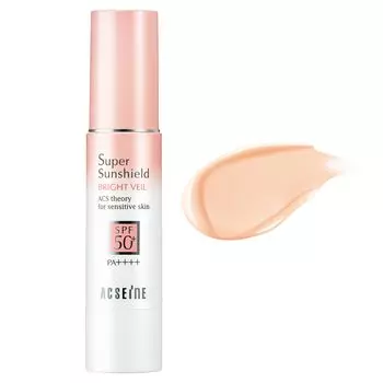 ACSEINE Super Sunshield Bright Veil Base 22g 01 SPF50+ PA++++ (Sunscreen Cream) (Pink Beige)