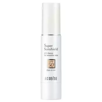 acseine super sunshield ex r spf50+pa++++ солнцезащитный крем-основа 22 г