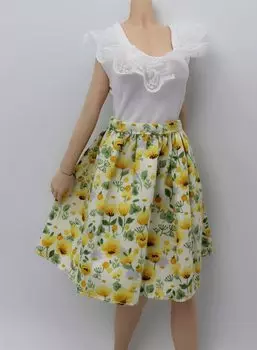 action figure innocent girl style white dress and skirt and head not [TOYBARJAPAN] 1/6 accessories/girls (body included)