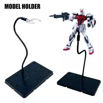Action Figure Stand with 8 Connectors Square/Hexagonal Base Heavy Duty Plastic Adjustable Anime Figurine Model Display Holder Rack 18cm Hexagon