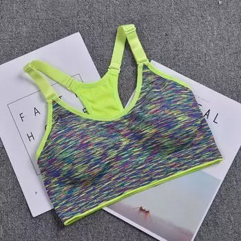 Active Padded Womens Sports Bra Tops Vest Gym Fitness Yoga Running Bra Gym L