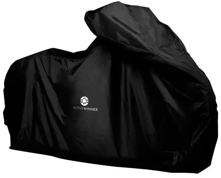 Active Winner Bike прочный толстый водонепроницаемый чехол с защитой от ультрафиолета и ветра Keyhole, ткань, репеллент, защита, профилактика, (Размер LL, ЧЕРНЫЙ) чёрный