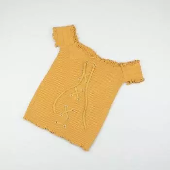 Actual Shot of The New Fashionable Summer Style Discreet One-word Shoulder Straps and Versatile Camisole Top One size