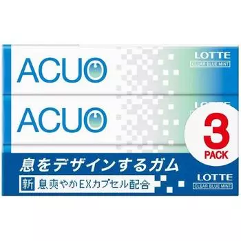 ACUO Прозрачный голубой мятный 3P (14 зерен x 3 упаковки)Производит чистое, освежающее дыхание. Чистая прохлада Производит чистое, освежающее дыхание. Чистая прохлада 1