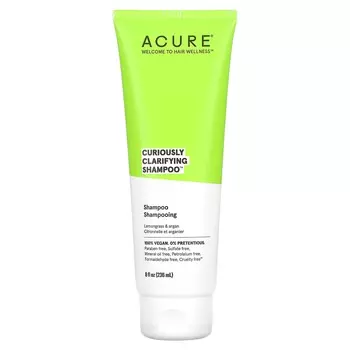 ACURE, Curiously Clarifying Shampoo, лимонник и аргана, 8 жидких унций (236,5 мл)