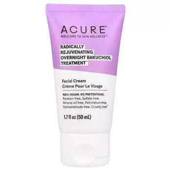 ACURE, Радикальное омоложение, ночное лечение Бакучиолом, 50 мл (1,7 жидких унций)