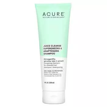 ACURE, шампунь Juice Cleanse Super Green & Adaptogen, 8 жидких унций (236,5 мл)