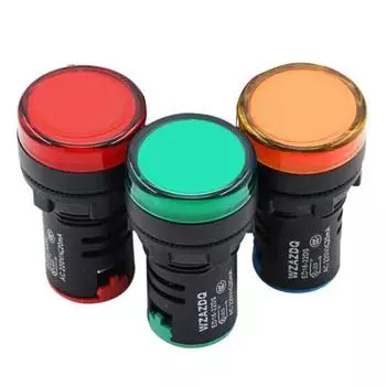 AD16-22DS AC 220V LED Pilot 20mA Индикаторная панель Сигнальная лампа Лампа Инструмент зелёный