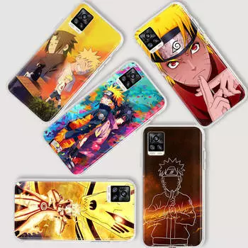 AD57 Наруто Саске Прозрачный чехол для Samsung A04 A14 A23 A34 A54 M23 M33 M52 M53 Realme 10 9 C30S C35 C55 VIVO Y02 Y21 Y33S Y51 X80 V25 Чехол Infinix Note 30 VIP бездна