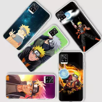AD66 Наруто Прозрачный чехол для Samsung A04 A14 A23 A34 A54 M23 M33 M52 M53 Realme 10 9 C30S C35 C55 VIVO Y02 Y21 Y33S Y51 X80 V25 Чехол Tecno Camon 18 капри