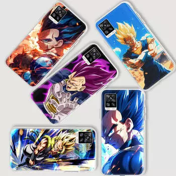 AD67 Dragon Ball Vegeta прозрачный чехол для Samsung A04 A14 A23 A34 A54 M23 M33 M52 M53 Realme 10 9 C30S C35 C55 VIVO Y02 Y21 Y33S Y51 X80 V25 крышка VIVO Y33S ирис