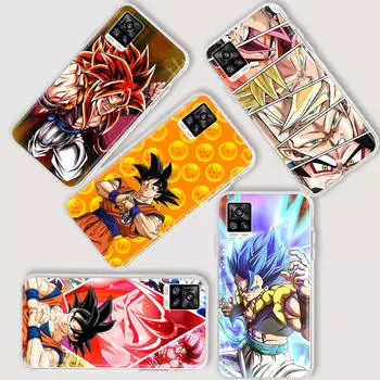 AD74 Dragon Ball супер прозрачный чехол для Samsung A04 A14 A23 A34 A54 M23 M33 M52 M53 Realme 10 9 C30S C35 C55 VIVO Y02 Y21 Y33S Y51 X80 V25 чехол Realme 9 кожа буйвола