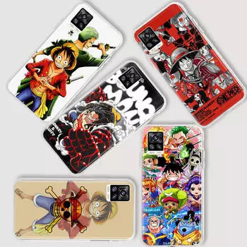 AD79 One Piece аниме прозрачный чехол для Samsung A04 A14 A23 A34 A54 M23 M33 M52 M53 Realme 10 9 C30S C35 C55 VIVO Y02 Y21 Y33S Y51 X80 V25 чехол VIVO X80 кожа буйвола