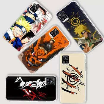 AD85 Наруто аниме прозрачный чехол для Samsung A04 A14 A23 A34 A54 M23 M33 M52 M53 Realme 10 9 C30S C35 C55 VIVO Y02 Y21 Y33S Y51 X80 V25 крышка Infinix Note 11 Pro капри