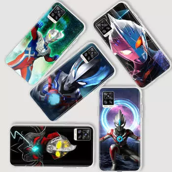 AD91 Ultraman прозрачный чехол для Samsung A04 A14 A23 A34 A54 M23 M33 M52 M53 Realme 10 9 C30S C35 C55 VIVO Y02 Y21 Y33S Y51 X80 V25 чехол Realme Narzo 50 5g гагат