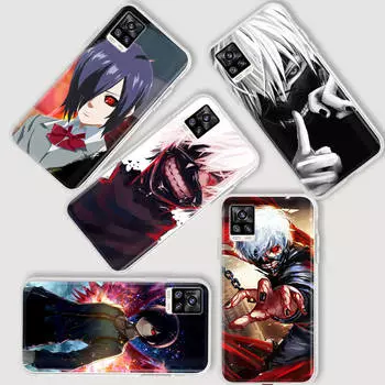 AD94 Tokyo Ghoul аниме прозрачный чехол для Samsung A04 A14 A23 A34 A54 M23 M33 M52 M53 Realme 10 9 C30S C35 C55 VIVO Y02 Y21 Y33S Y51 X80 V25 чехол Tecno Spark 7 бездна
