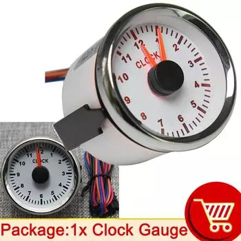 AD 52 мм часовой датчик с красной подсветкой 0-12 часов счетчик моточасов инструмент счетчики моточасов для автомобилей лодок яхт шоу счетчики 9-32 В