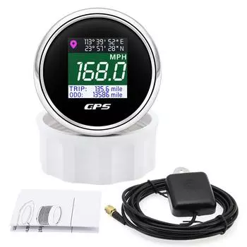 AD цифровой GPS спидометр 52 мм 12 В 24 В TFT экран поездка ODO миль/ч узел км/ч GPS антенна для моторной лодки автомобиля автофургона измеритель скорости