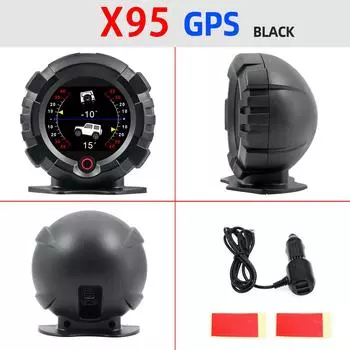AD X95 Head Up Display GPS HUD Slope Meter Accessories HUD Auto Electronic Speedometer MPH KMH Speed Pitch Tong An Head Up Display Altitude