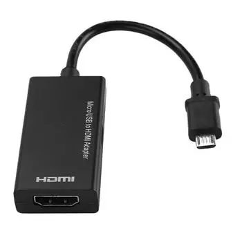 Адаптер 1080P Micro USB - HDMI, 8-канальный стереозвук, 5-контактный видеоадаптер HDMI для Android