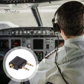Адаптер 3,5 мм позолоченный разъем прочный компактный дизайн удобный для переноски портативный адаптер для наушников аксессуары чёрный