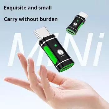 Адаптер 8-контактный на Type-C 30 Вт PD Data Fast Transfer Портативный 8-контактный гнездовой на USB-C белый