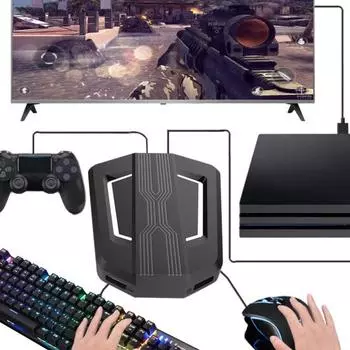 Адаптер-адаптер клавиатуры и мыши для контроллера переключателя XBox One/XBox 360/NS/PS4 чёрный