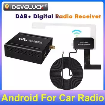 Адаптер антенны DAB+ с USB для автомобильного радиоприемника Android GPS-приемник плеера Головное устройство DAB-приемник сигнала Цифровое аудиовещание