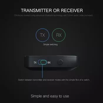 Адаптер Аудио Адаптер Простота настройки Элегантный аудио динамик Bluetooth Передатчик Высокая производительность Универсальная совместимость Карман