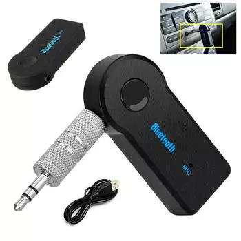 Адаптер Aux Bluetooth 5.0 для автомобиля с разъемом 3,5 мм, USB-приемником, динамиком, автомобильным комплектом громкой связи, аудио- и музыкальным сопровождением CHINA