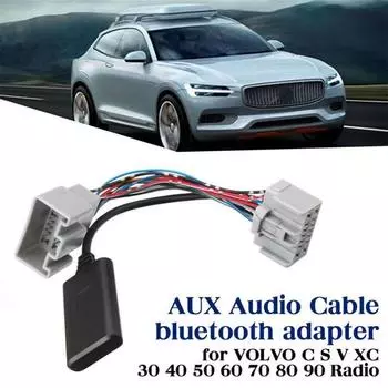 Адаптер AUX IN Bluetooth совместимый с C30C70 S40S60 S70S80 V40V50 V70XC70 XC90 AudiosReceiver Простая установка Прочный B