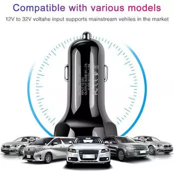 Адаптер автомобильного зарядного устройства Pd Qc3.0, универсальный, прочный, портативный, для быстрой зарядки, для Iphone, Samsung, автомобильные аксессуары, автомобильное зарядное устройство