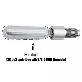 Адаптер CO2 от 3/8 до M16, профессиональная нержавеющая сталь