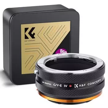 Адаптер Concept Mount IV Contax Yashica Mount, совместимый с Sony E Mount NEX Camera Conversion Lens Adapter Матовое покрытие Ручная фокусировка Бесконечность