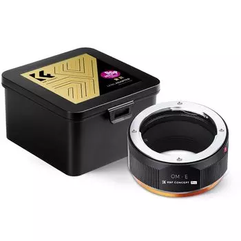 Адаптер Concept Mount Объектив Olympus с байонетом OM Совместимость с Sony Переходник для камер с байонетом E Матовое покрытие Реализация бесконечности Прямой магазин K&F OM-NEX - PRO