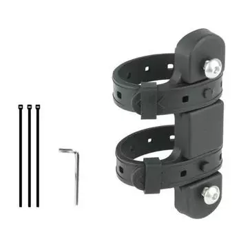 Адаптер держателя для велосипедной бутылки с водой, регулируемый, для горного и шоссейного велосипеда, крепление на руль, подседельную трубу, раму, база для крепления флягодержателя чёрный