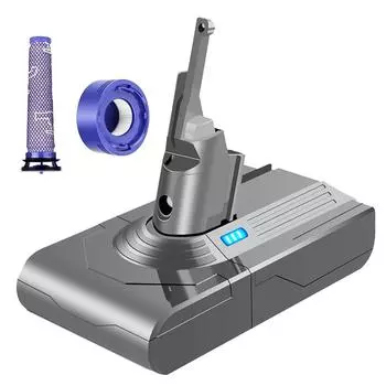 Адаптер для аккумулятора 21,6 В V8 + предварительный фильтр + сменный задний фильтр для аккумуляторов Dyson V8 V8 Absolute V8 Animal Vacuum Cleaner CHINA