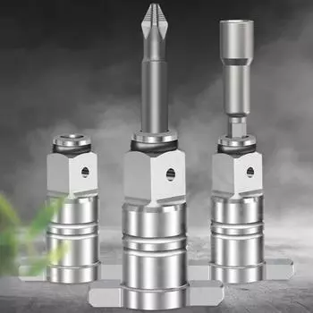 Адаптер для электрического гаечного ключа Шестигранный интерфейс Квадратичный вал Т-образной формы Двойного назначения Простой в установке Широко совместимый адаптер для электрического гаечного ключа Домашние поставки A