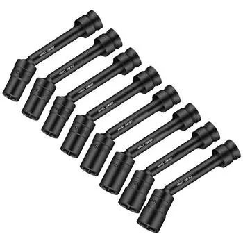 Адаптер для электрического ключа переменного тока с шестигранной головкой черного цвета