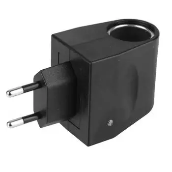 Адаптер для автомобильного прикуривателя с черной вилкой EU US Plug, детали интерьера из переменного тока 220 В в постоянный ток 12 В