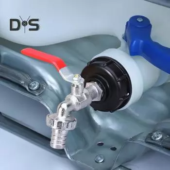 Адаптер для бака IBC Tote, устойчивый к коррозии, простой в установке, соединитель для садового шланга, сменный клапанный фитинг 1/2inch синий